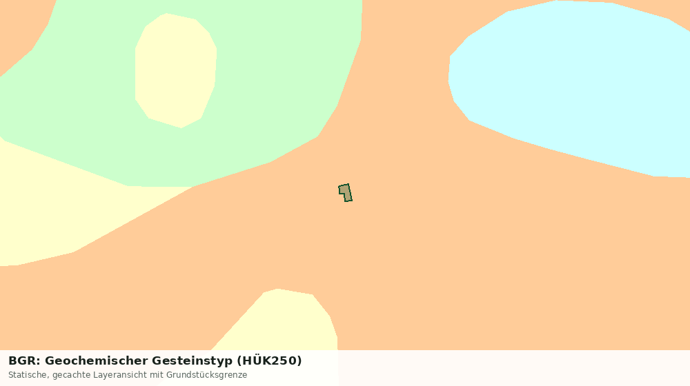 Statische Kartenansicht: BGR: Geochemischer Gesteinstyp (HÜK250)