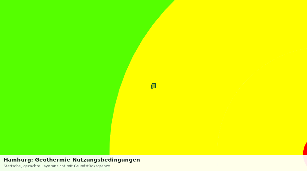 Statische Kartenansicht: Hamburg: Geothermie-Nutzungsbedingungen