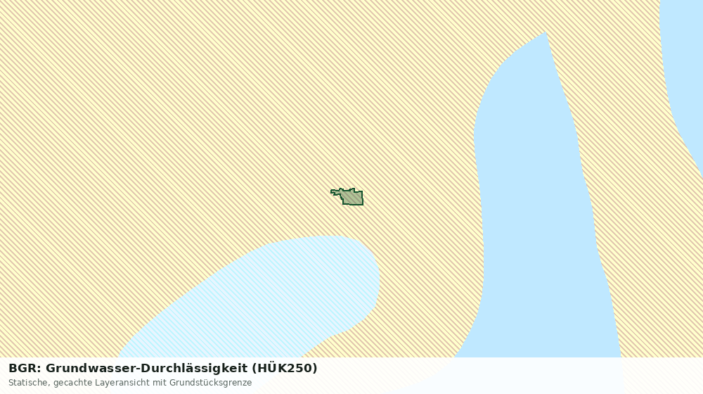 Statische Kartenansicht: BGR: Grundwasser-Durchlässigkeit (HÜK250)