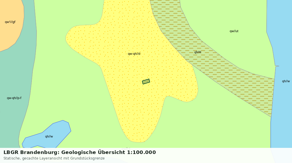 Statische Kartenansicht: LBGR Brandenburg: Geologische Übersicht 1:100.000