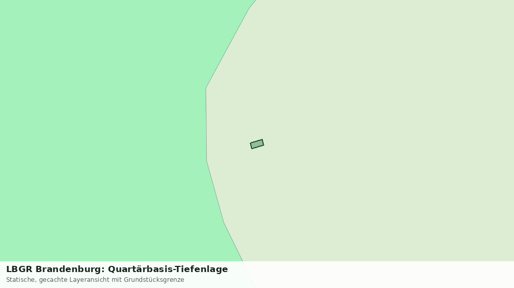 Statische Kartenansicht: LBGR Brandenburg: Quartärbasis-Tiefenlage