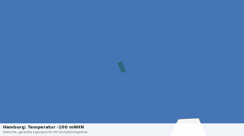 Statische Kartenansicht: Hamburg: Temperatur -100 mNHN