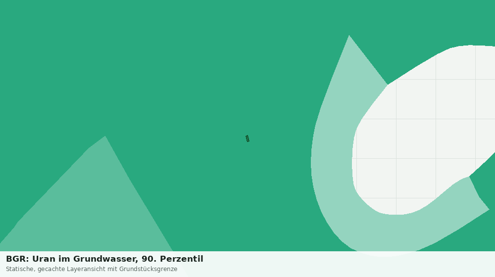 Statische Kartenansicht: BGR: Uran im Grundwasser, 90. Perzentil