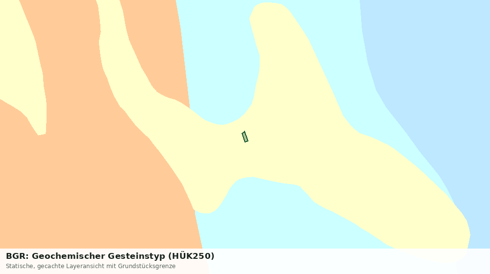 Statische Kartenansicht: BGR: Geochemischer Gesteinstyp (HÜK250)