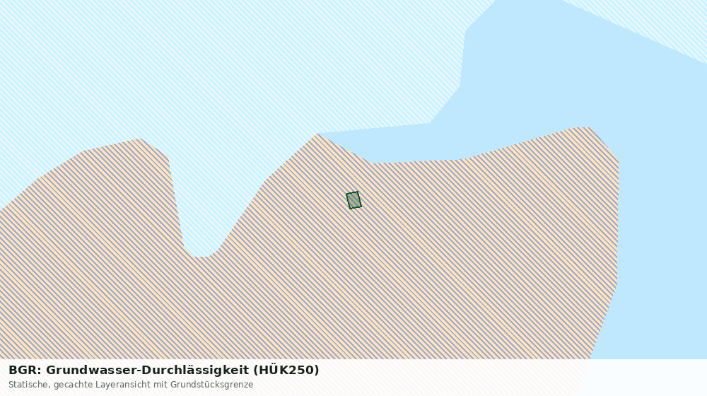 Statische Kartenansicht: BGR: Grundwasser-Durchlässigkeit (HÜK250)