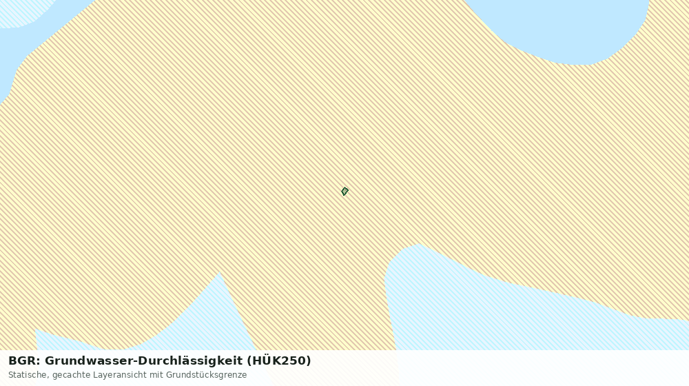 Statische Kartenansicht: BGR: Grundwasser-Durchlässigkeit (HÜK250)
