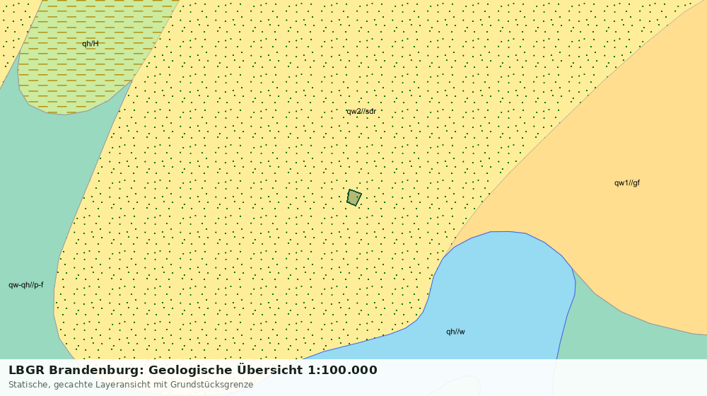 Statische Kartenansicht: LBGR Brandenburg: Geologische Übersicht 1:100.000