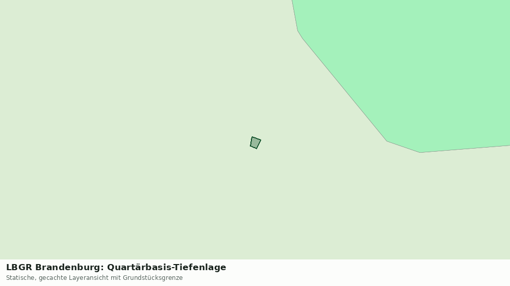 Statische Kartenansicht: LBGR Brandenburg: Quartärbasis-Tiefenlage