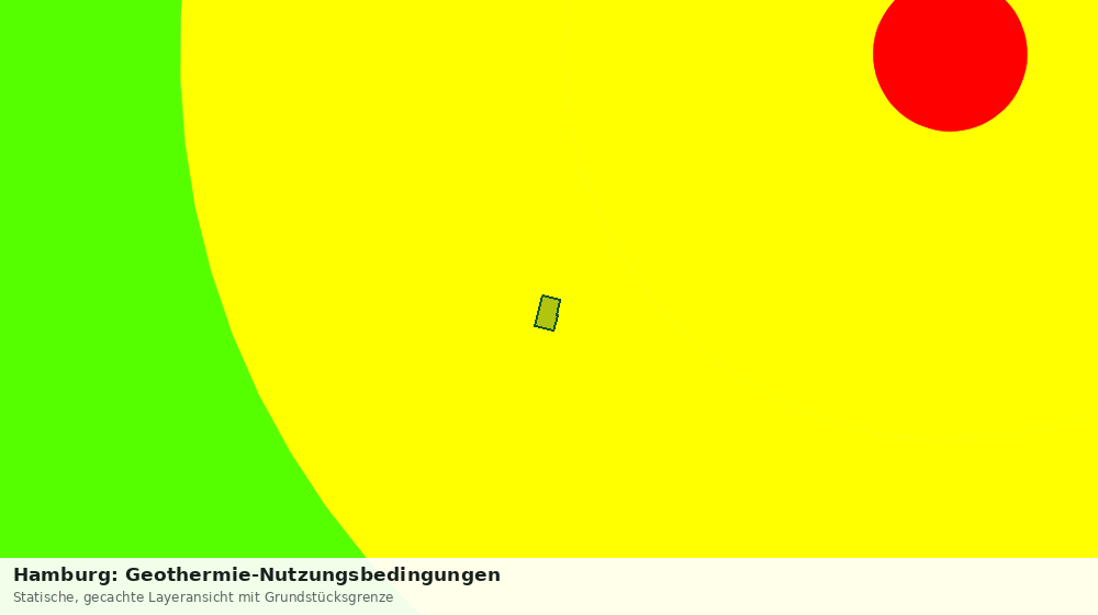 Statische Kartenansicht: Hamburg: Geothermie-Nutzungsbedingungen