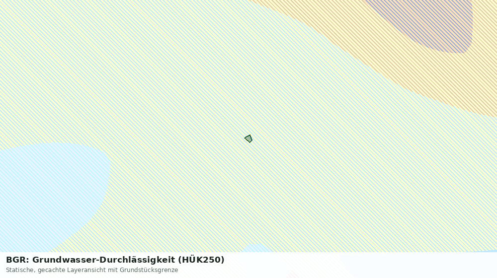 Statische Kartenansicht: BGR: Grundwasser-Durchlässigkeit (HÜK250)