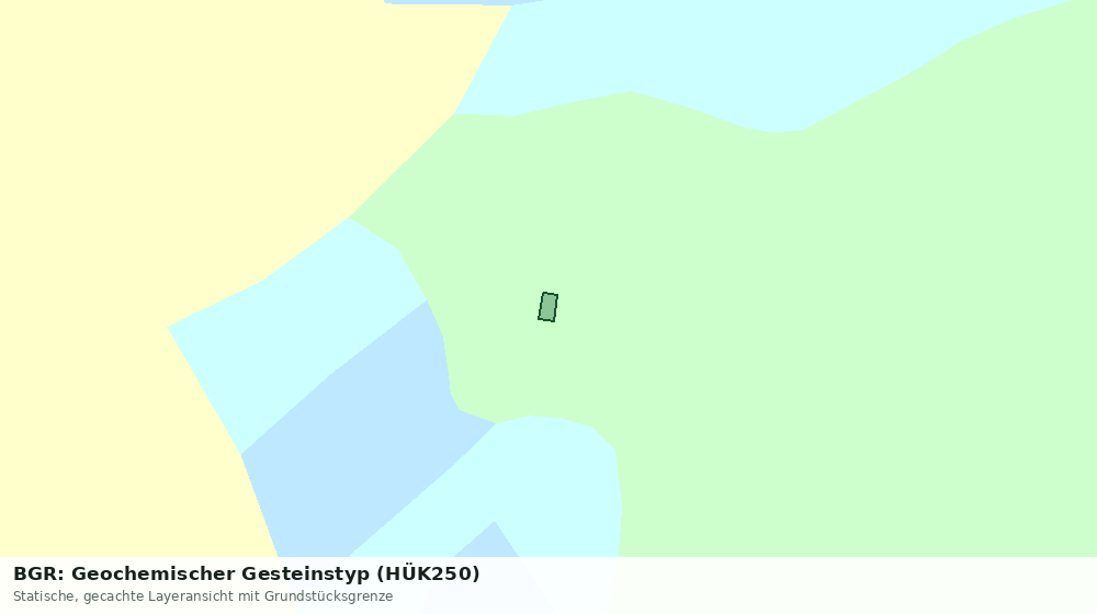 Statische Kartenansicht: BGR: Geochemischer Gesteinstyp (HÜK250)