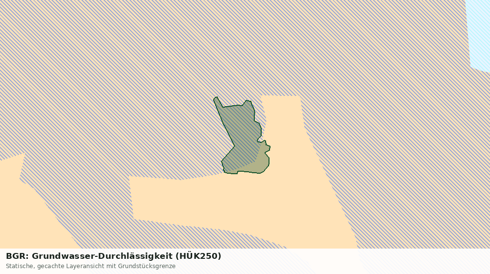 Statische Kartenansicht: BGR: Grundwasser-Durchlässigkeit (HÜK250)