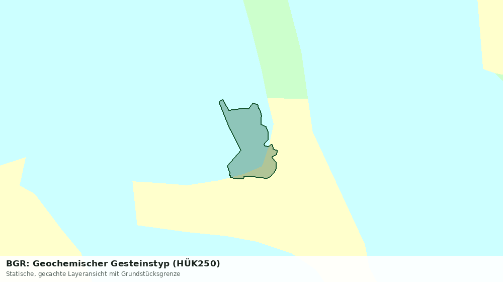 Statische Kartenansicht: BGR: Geochemischer Gesteinstyp (HÜK250)