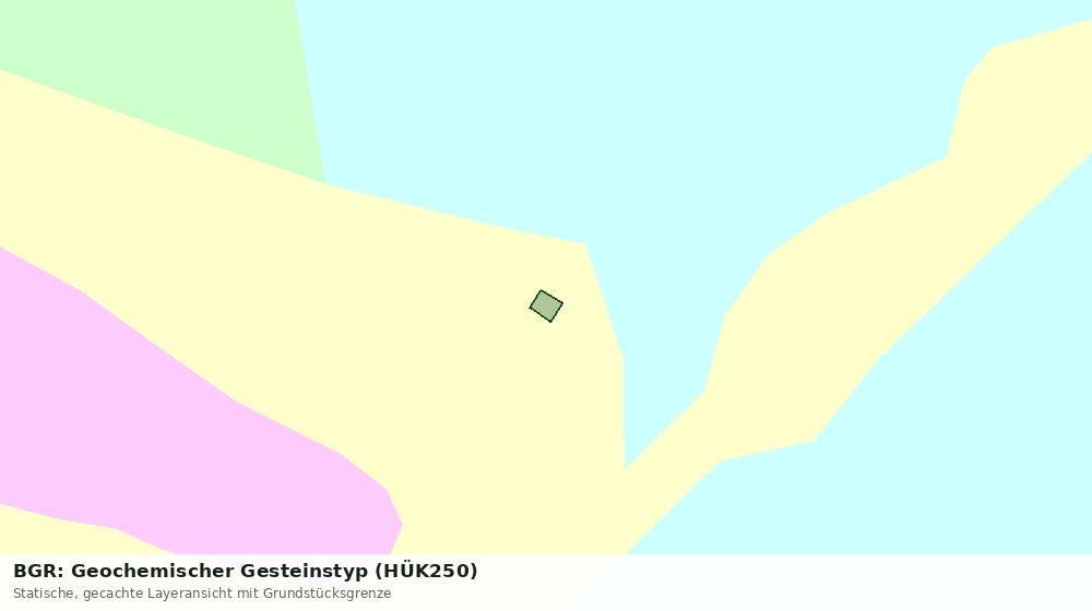 Statische Kartenansicht: BGR: Geochemischer Gesteinstyp (HÜK250)