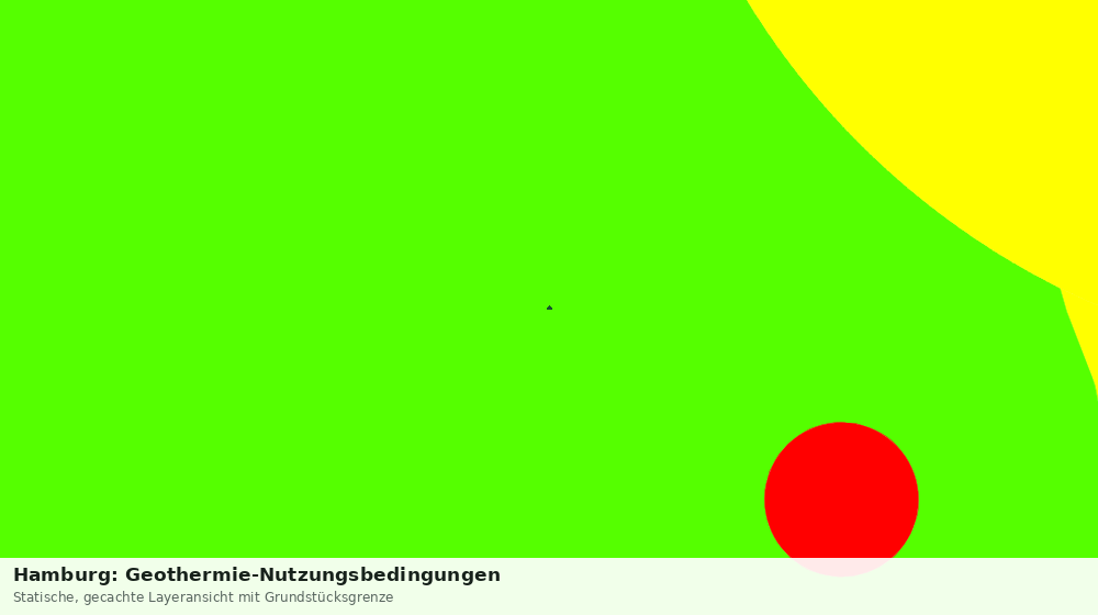 Statische Kartenansicht: Hamburg: Geothermie-Nutzungsbedingungen