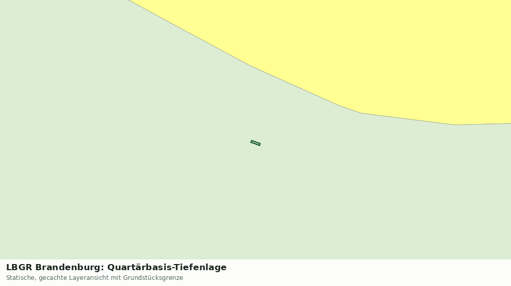 Statische Kartenansicht: LBGR Brandenburg: Quartärbasis-Tiefenlage