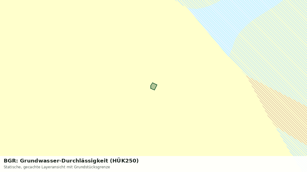Statische Kartenansicht: BGR: Grundwasser-Durchlässigkeit (HÜK250)