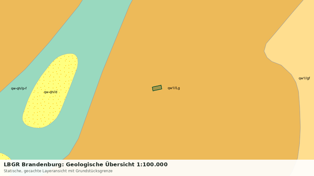 Statische Kartenansicht: LBGR Brandenburg: Geologische Übersicht 1:100.000