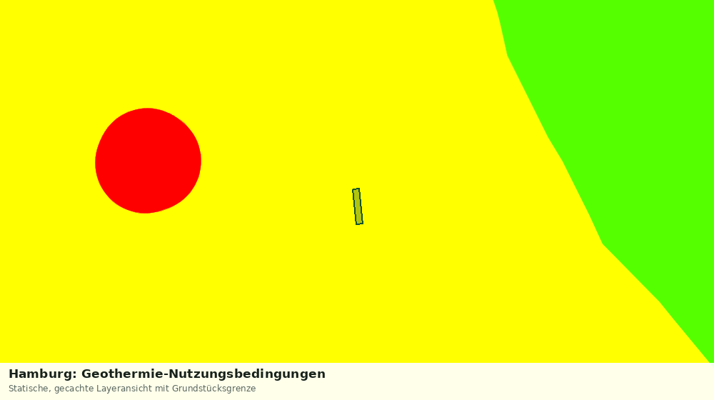 Statische Kartenansicht: Hamburg: Geothermie-Nutzungsbedingungen