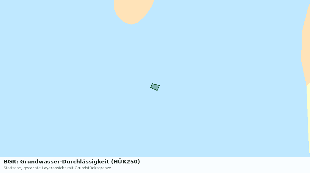 Statische Kartenansicht: BGR: Grundwasser-Durchlässigkeit (HÜK250)
