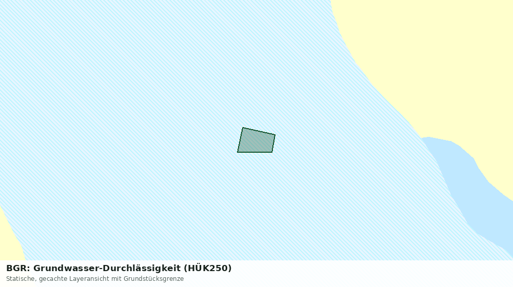 Statische Kartenansicht: BGR: Grundwasser-Durchlässigkeit (HÜK250)
