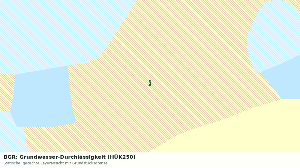 Statische Kartenansicht: BGR: Grundwasser-Durchlässigkeit (HÜK250)