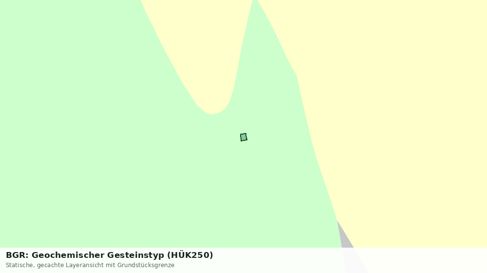 Statische Kartenansicht: BGR: Geochemischer Gesteinstyp (HÜK250)