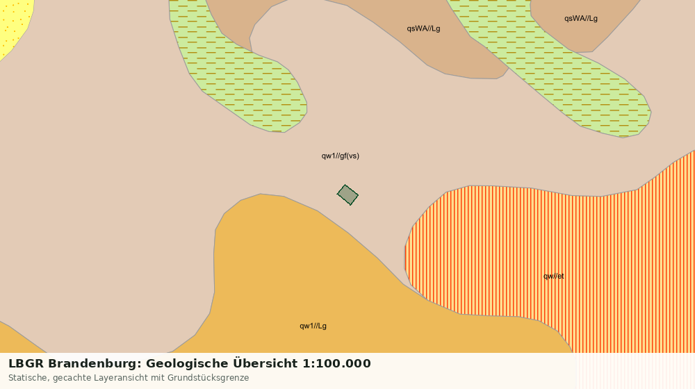 Statische Kartenansicht: LBGR Brandenburg: Geologische Übersicht 1:100.000