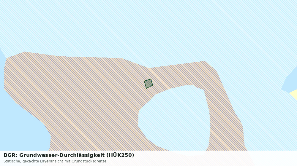 Statische Kartenansicht: BGR: Grundwasser-Durchlässigkeit (HÜK250)