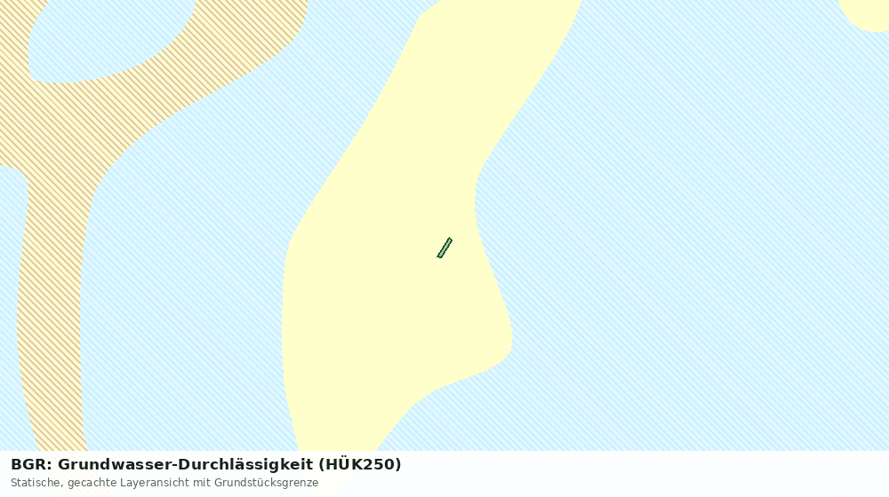 Statische Kartenansicht: BGR: Grundwasser-Durchlässigkeit (HÜK250)