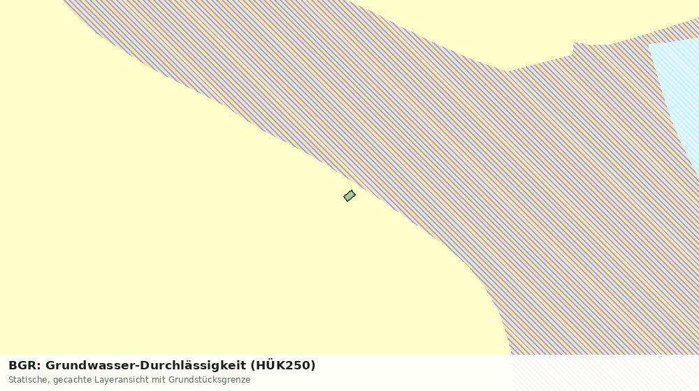 Statische Kartenansicht: BGR: Grundwasser-Durchlässigkeit (HÜK250)