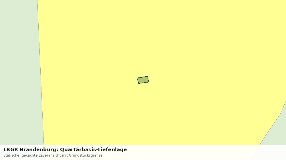 Statische Kartenansicht: LBGR Brandenburg: Quartärbasis-Tiefenlage