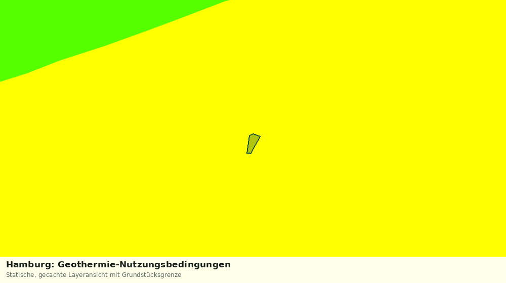Statische Kartenansicht: Hamburg: Geothermie-Nutzungsbedingungen
