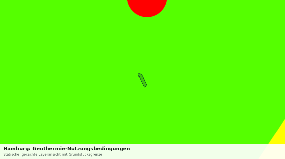 Statische Kartenansicht: Hamburg: Geothermie-Nutzungsbedingungen