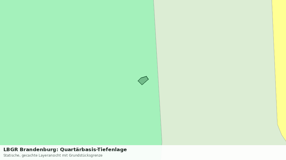 Statische Kartenansicht: LBGR Brandenburg: Quartärbasis-Tiefenlage