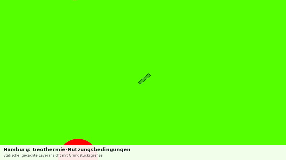 Statische Kartenansicht: Hamburg: Geothermie-Nutzungsbedingungen