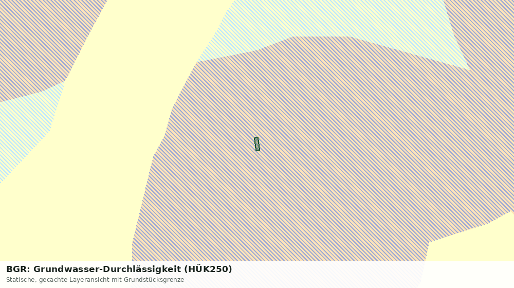 Statische Kartenansicht: BGR: Grundwasser-Durchlässigkeit (HÜK250)