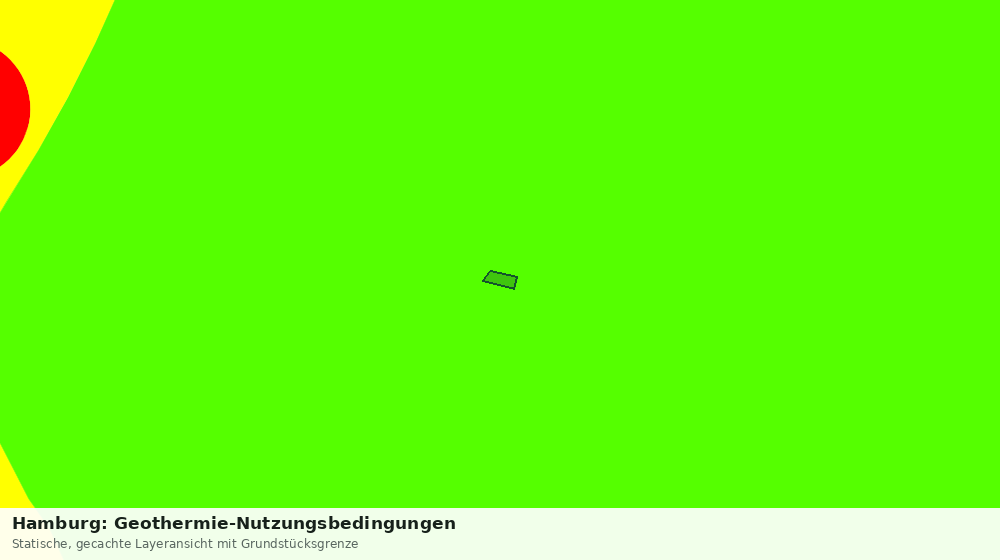 Statische Kartenansicht: Hamburg: Geothermie-Nutzungsbedingungen