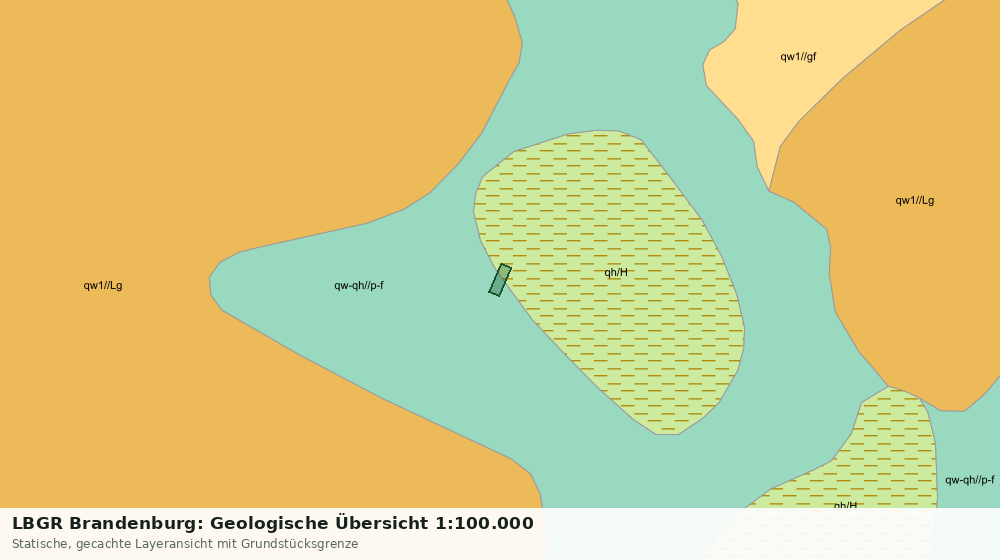 Statische Kartenansicht: LBGR Brandenburg: Geologische Übersicht 1:100.000