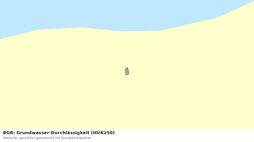 Statische Kartenansicht: BGR: Grundwasser-Durchlässigkeit (HÜK250)