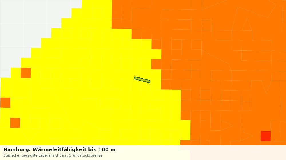 Statische Kartenansicht: Hamburg: Wärmeleitfähigkeit bis 100 m