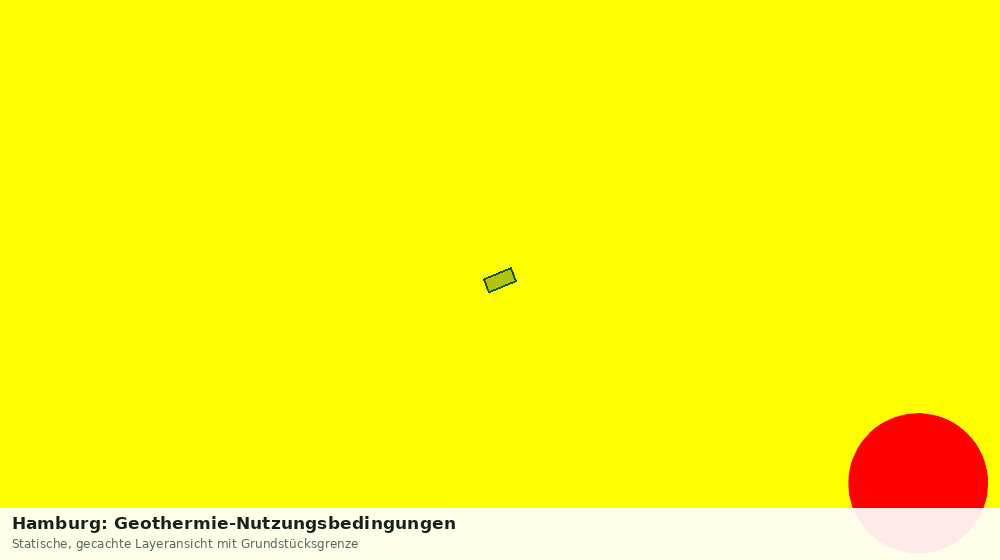 Statische Kartenansicht: Hamburg: Geothermie-Nutzungsbedingungen