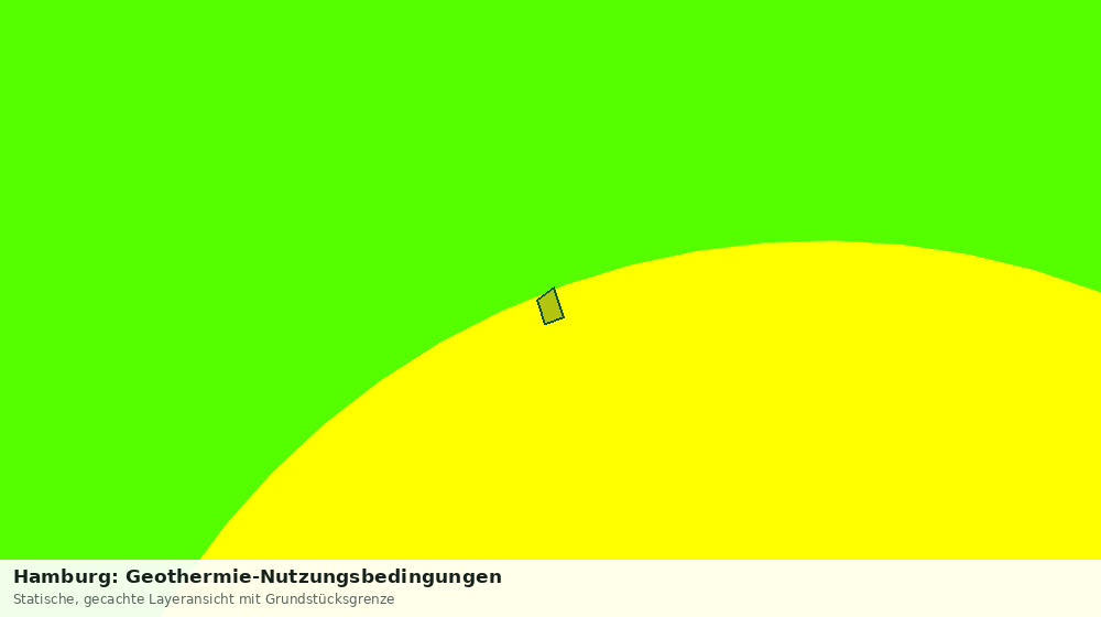 Statische Kartenansicht: Hamburg: Geothermie-Nutzungsbedingungen