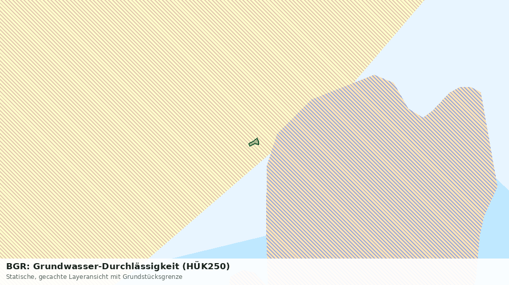 Statische Kartenansicht: BGR: Grundwasser-Durchlässigkeit (HÜK250)