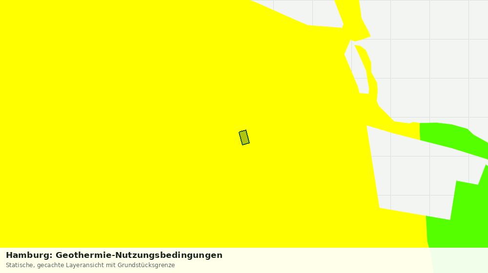 Statische Kartenansicht: Hamburg: Geothermie-Nutzungsbedingungen