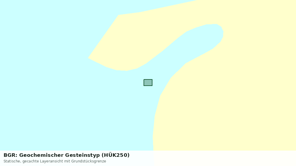 Statische Kartenansicht: BGR: Geochemischer Gesteinstyp (HÜK250)