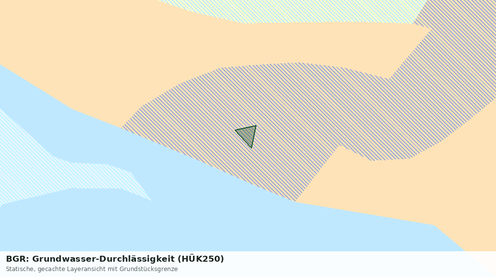 Statische Kartenansicht: BGR: Grundwasser-Durchlässigkeit (HÜK250)