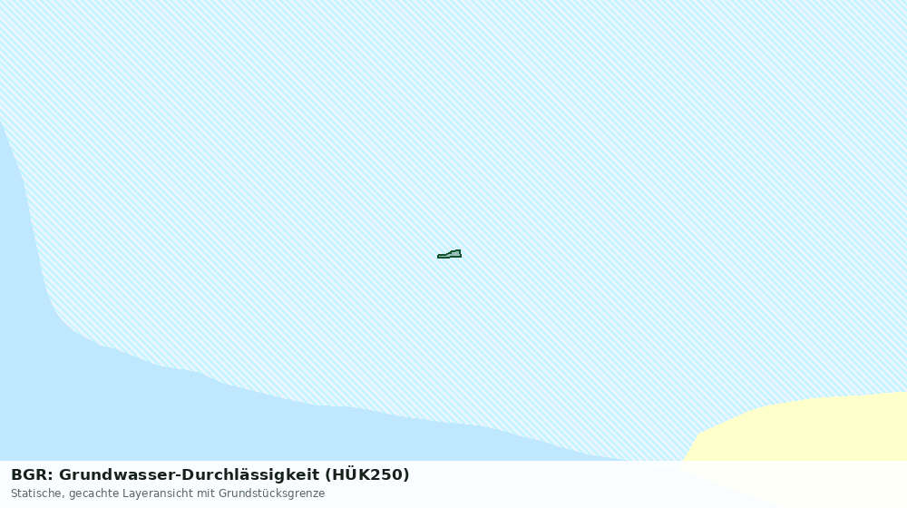 Statische Kartenansicht: BGR: Grundwasser-Durchlässigkeit (HÜK250)