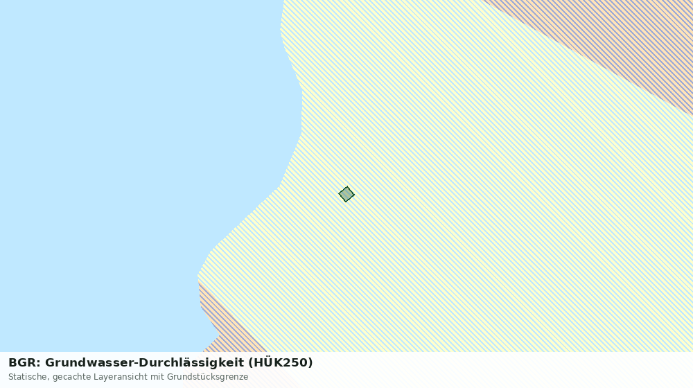 Statische Kartenansicht: BGR: Grundwasser-Durchlässigkeit (HÜK250)