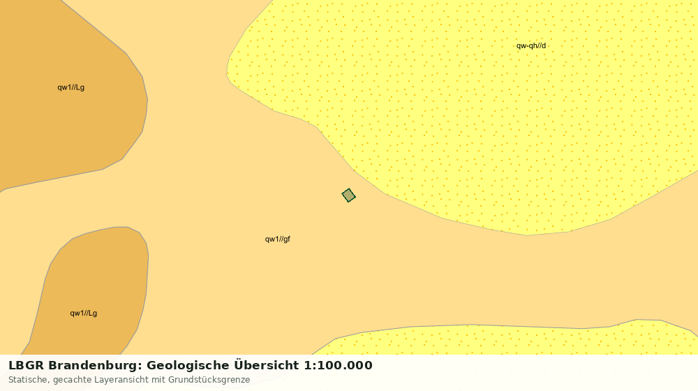 Statische Kartenansicht: LBGR Brandenburg: Geologische Übersicht 1:100.000